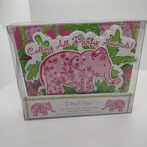 Lily Pultzir Party Invites Pink Elephants